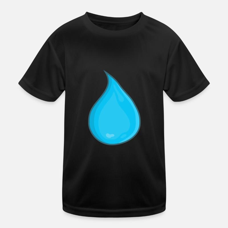 Wassertropfen Kinder Funktions-T-Shirt