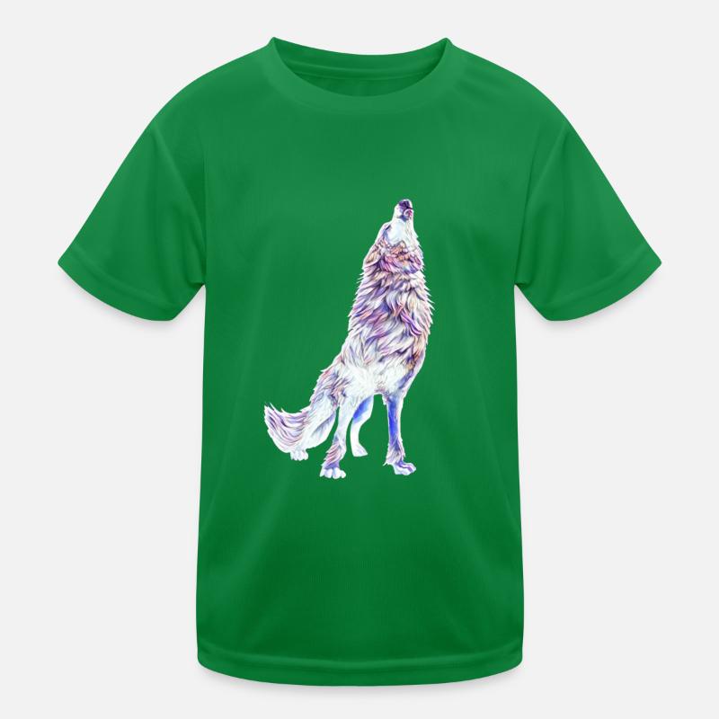 Wolf Kinder Funktions-T-Shirt