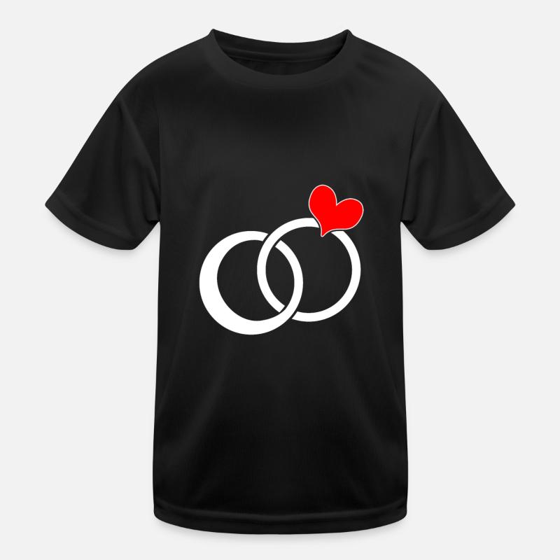 Ehering Heirat Ring Verlobung Kinder Funktions-T-Shirt