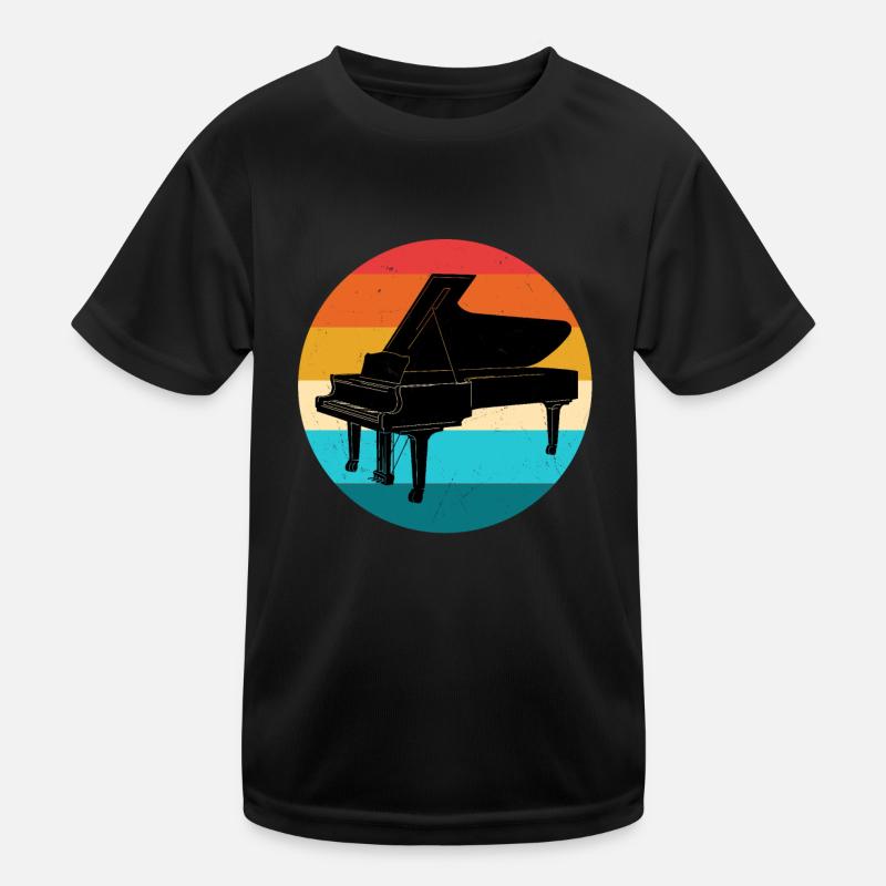 Klavier Kinder Funktions-T-Shirt