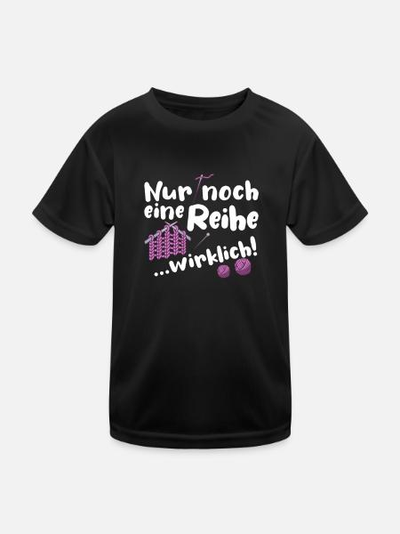 Strickerin Stricken Häklerin Häkeln Geschenk - Kinder Funktions-T-Shirt - Schwarz