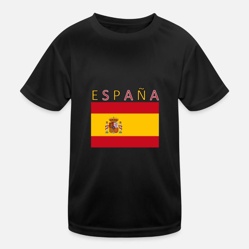 Espana Spain Espagne Drapeau T-shirt sport Enfant