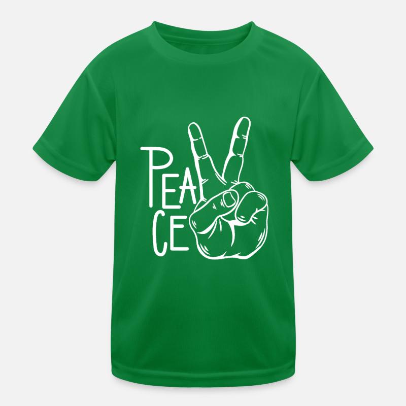 Peace Zeichen Kinder Funktions-T-Shirt