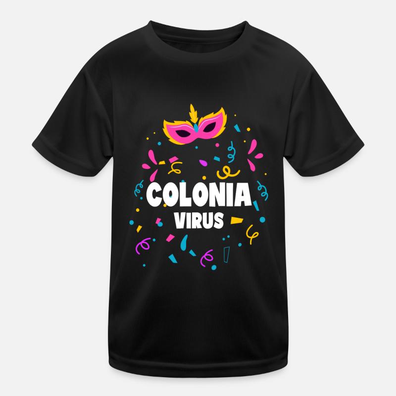 Colonia Virus Karneval Kölle Geschenk Kinder Funktions-T-Shirt