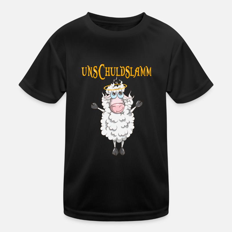 Unschuldslamm Schaf Lamm Tiere Heiligenschein Kinder Funktions-T-Shirt