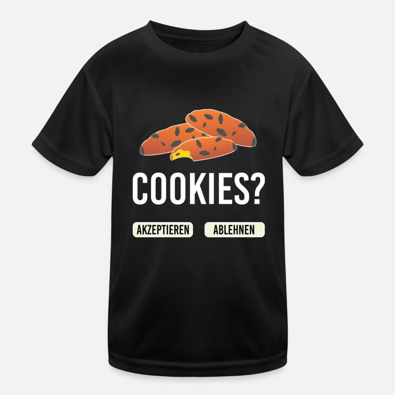 Cookies Accepter Refuser les blagues drôles de mots T-shirt sport Enfant