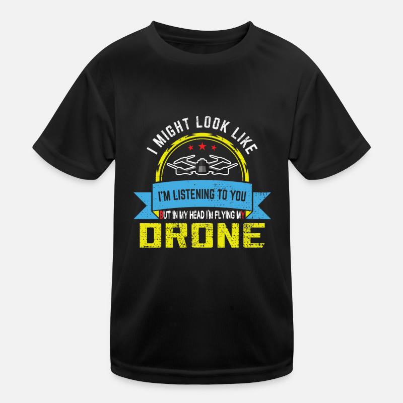 Drones-Pilote Quadrocopter Drone cadeau T-shirt sport Enfant