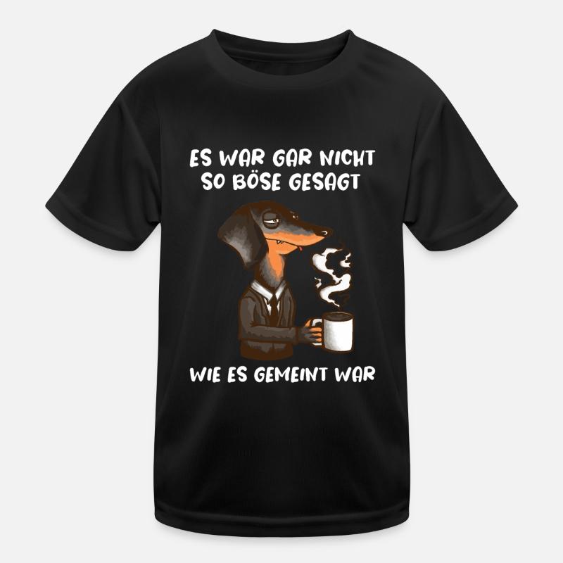 Dackel Spruch Lustiges Hunde Geschenk Arbeit Büro Kinder Funktions-T-Shirt