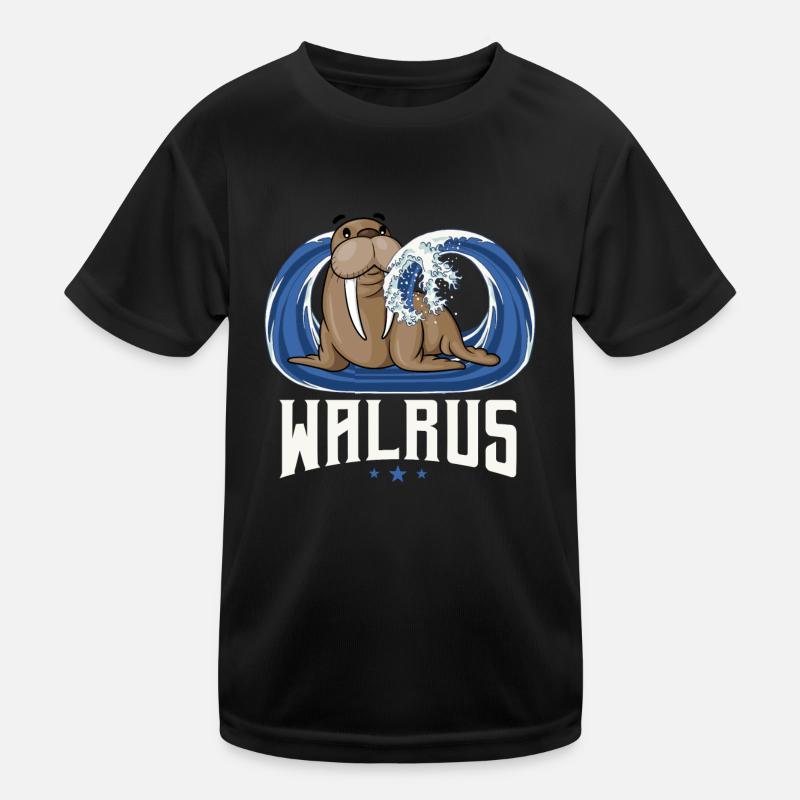 Walross Kinder Funktions-T-Shirt