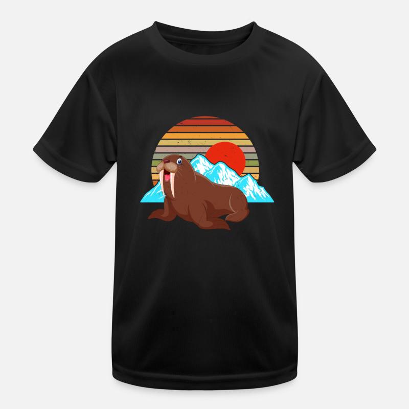 Walross Kinder Funktions-T-Shirt