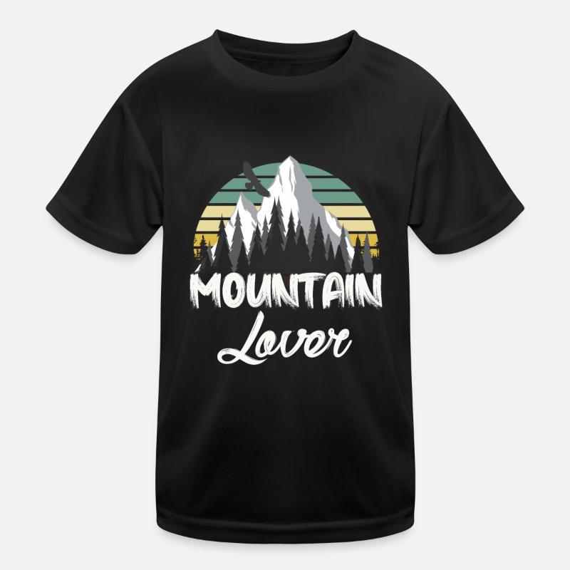 Bergliebhaber Kinder Funktions-T-Shirt