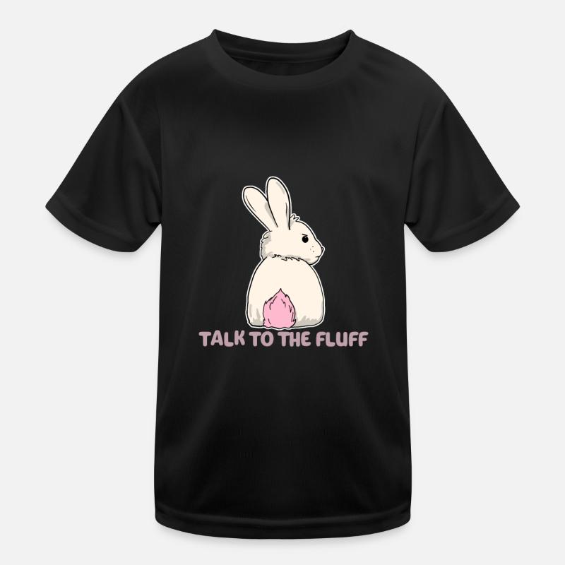 Sprich mit dem Fluff Happy Osterhasen Kinder Funktions-T-Shirt