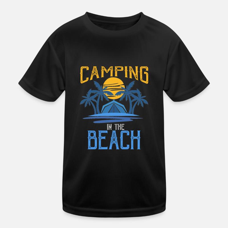 Camping à la plage Vacances à la plage T-shirt sport Enfant