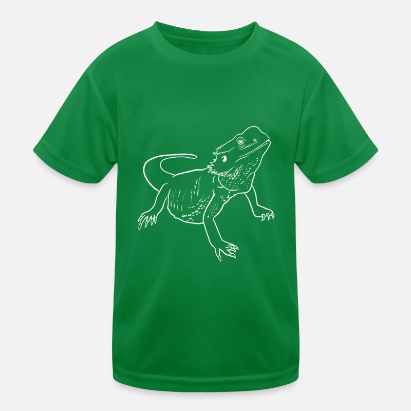 Bearded Dragon Line Kinder Funktions-T-Shirt