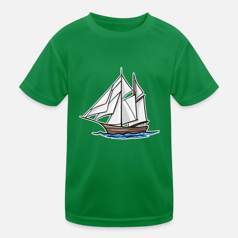 Boot Kinder Funktions-T-Shirt