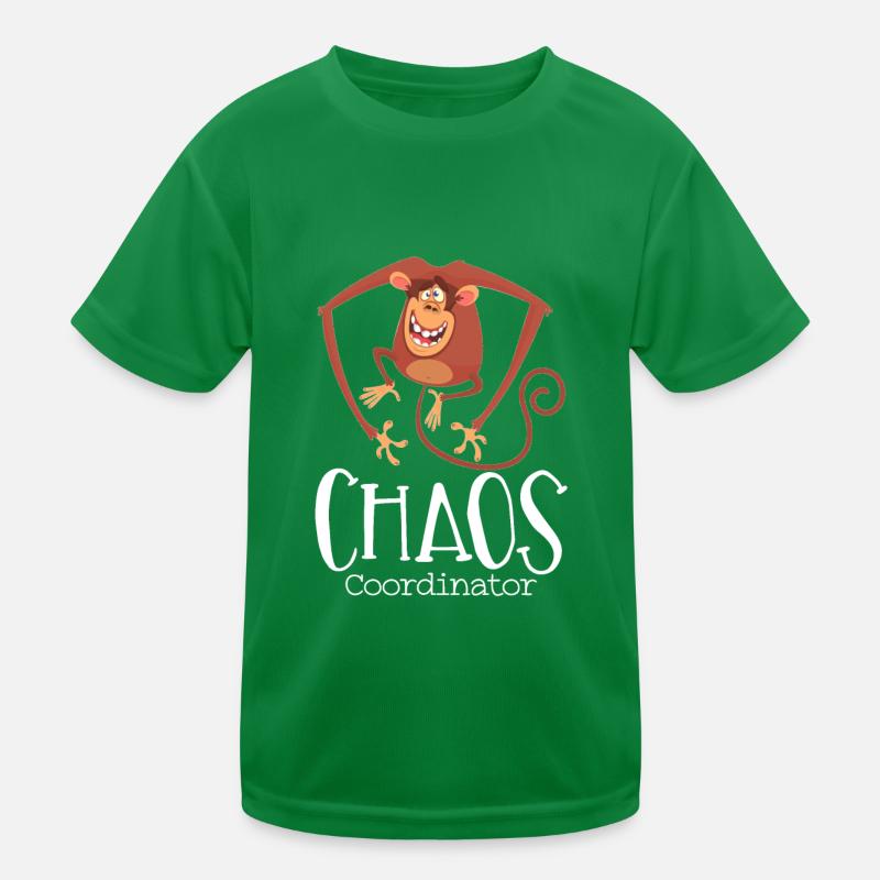 Chaos saying saying funny funny monkey joke Kids Functional T-Shirt