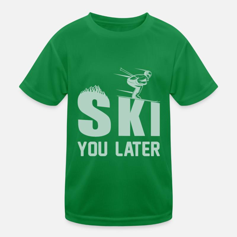 Ski vous later Ski Vacances Hiver Drôle T-shirt sport Enfant