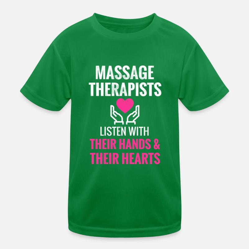 Masseurin Geschenkidee Massagetherapeutin Massage Kinder Funktions-T-Shirt