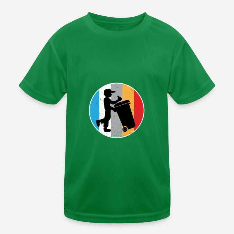 Garbage man Waste disposal Waste bin waste separation Kids Functional T-Shirt