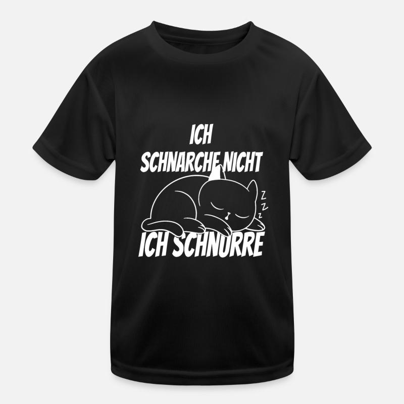 Ich schnarche nicht ich schnurre Kinder Funktions-T-Shirt