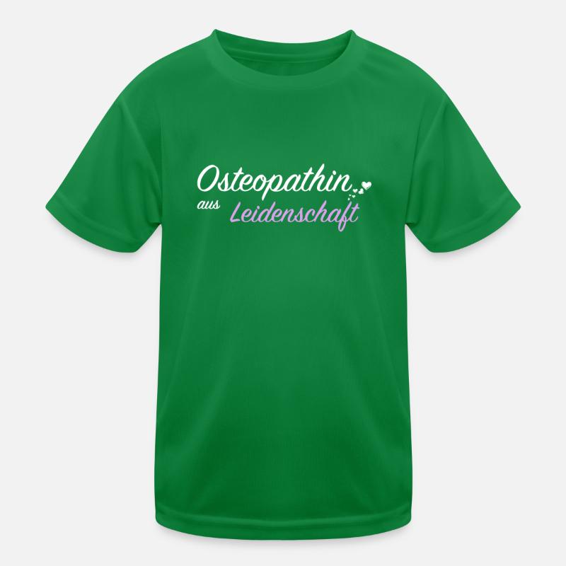 Osteopathin Heilpraxis Knochenbrecher Geschenkidee Kinder Funktions-T-Shirt