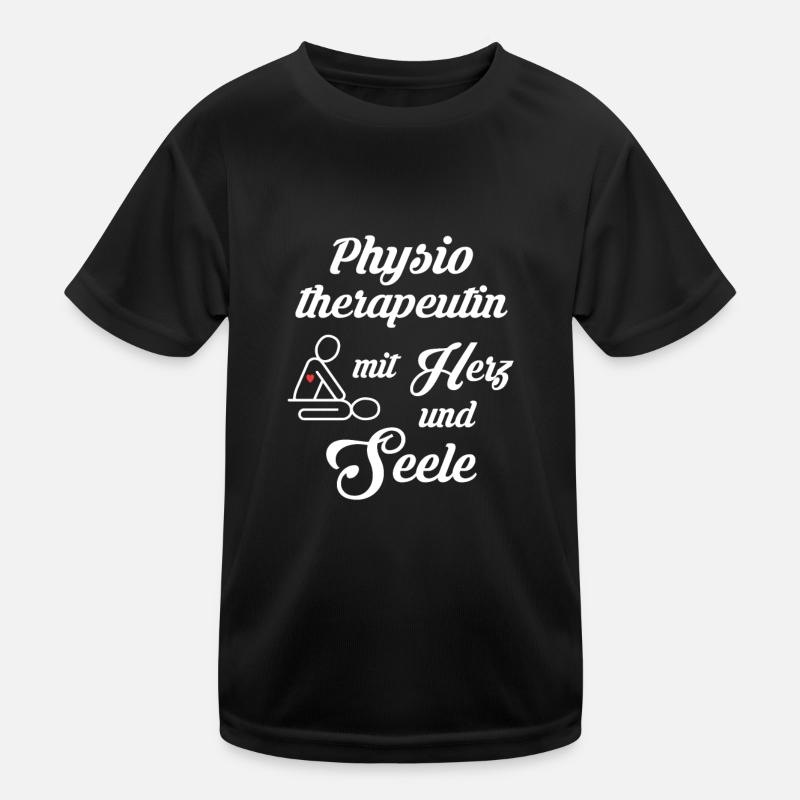 Physiotherapeutin mit Herz und Seele Geschenk Kinder Funktions-T-Shirt