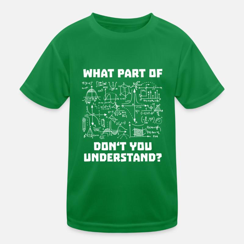 Physics Mathematics Kids Functional T-Shirt