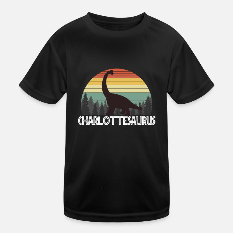 CHARLOTTESAURUS CHARLOTTE SAURUS CHARLOTTE - Kinder Funktions-T-Shirt - Schwarz