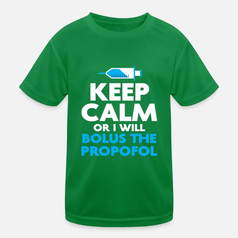 Propofol anesthesia anesthesiology anesthesiologist Kids Functional T-Shirt