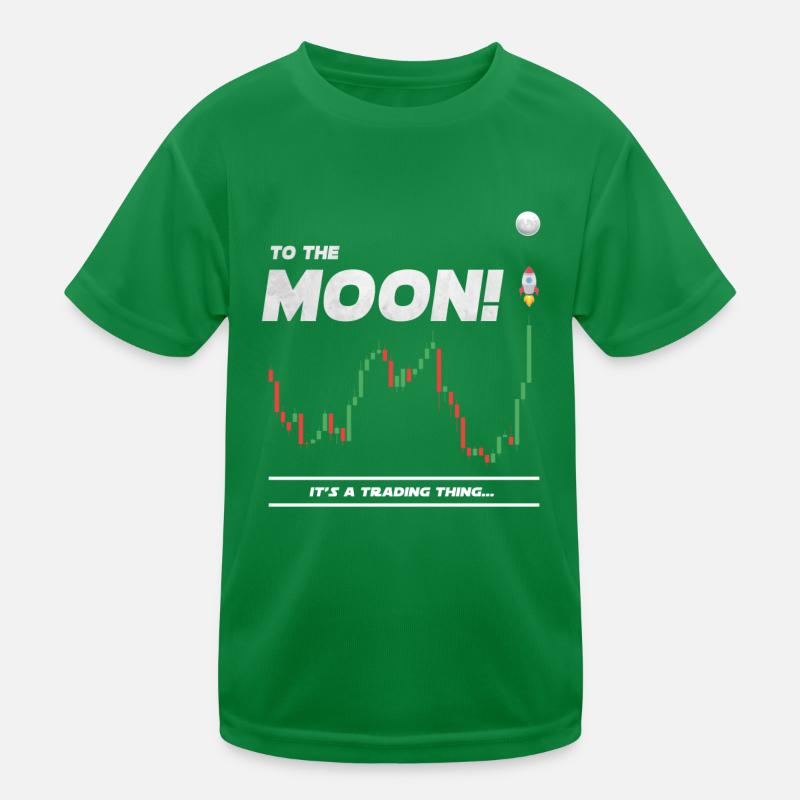 Bitcoin Trader To the Moon, Crypto Kids Functional T-Shirt