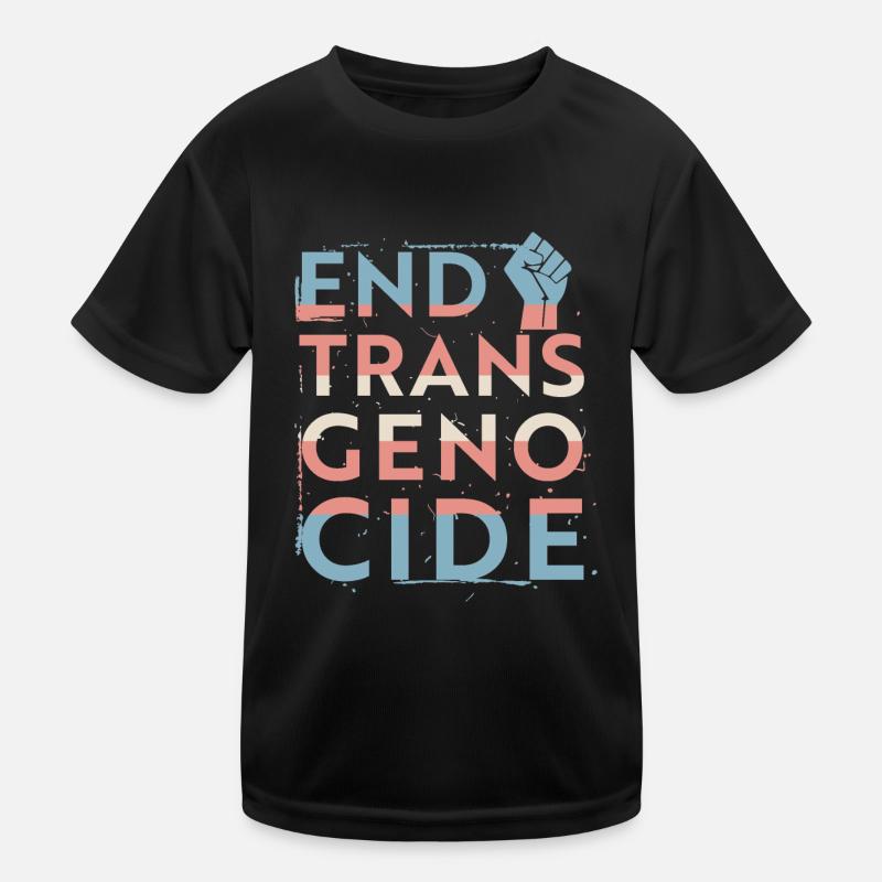 Mettre fin au génocide trans T-shirt sport Enfant