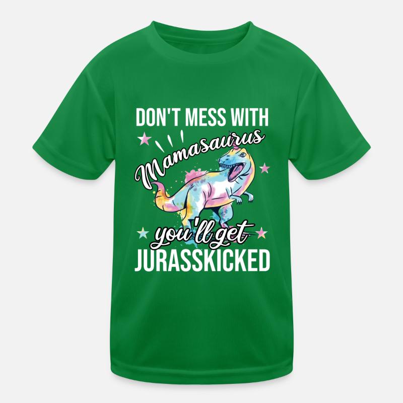 Dinosaure Dino T-Rex Mamasaurus Jurasskicked T-shirt sport Enfant