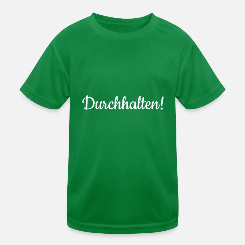 Corona durchhalten Kinder Funktions-T-Shirt
