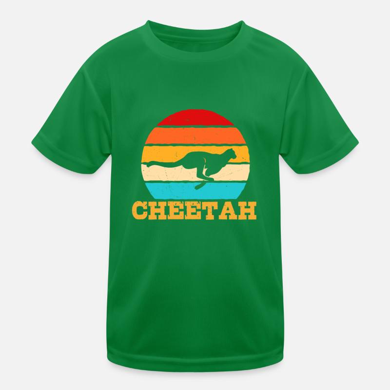 Gepard Kinder Funktions-T-Shirt