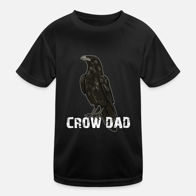Crow Dad Kinder Funktions-T-Shirt
