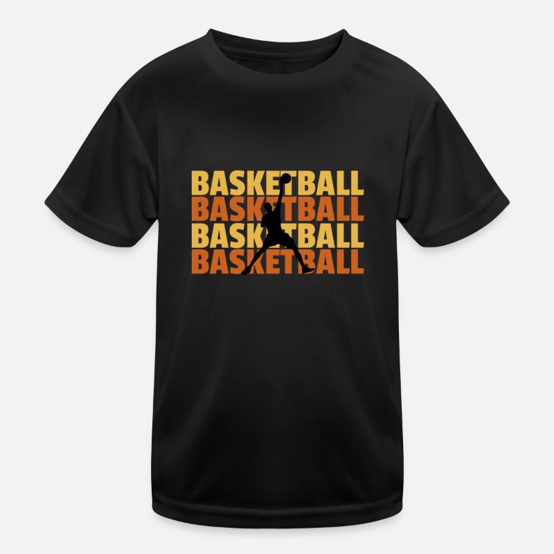 Basketball Kinder Funktions-T-Shirt