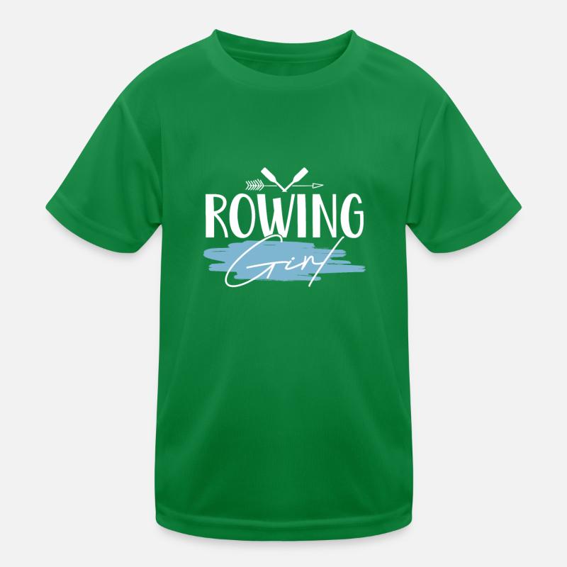 Rudern Ruderer Mädchen Kinder Funktions-T-Shirt