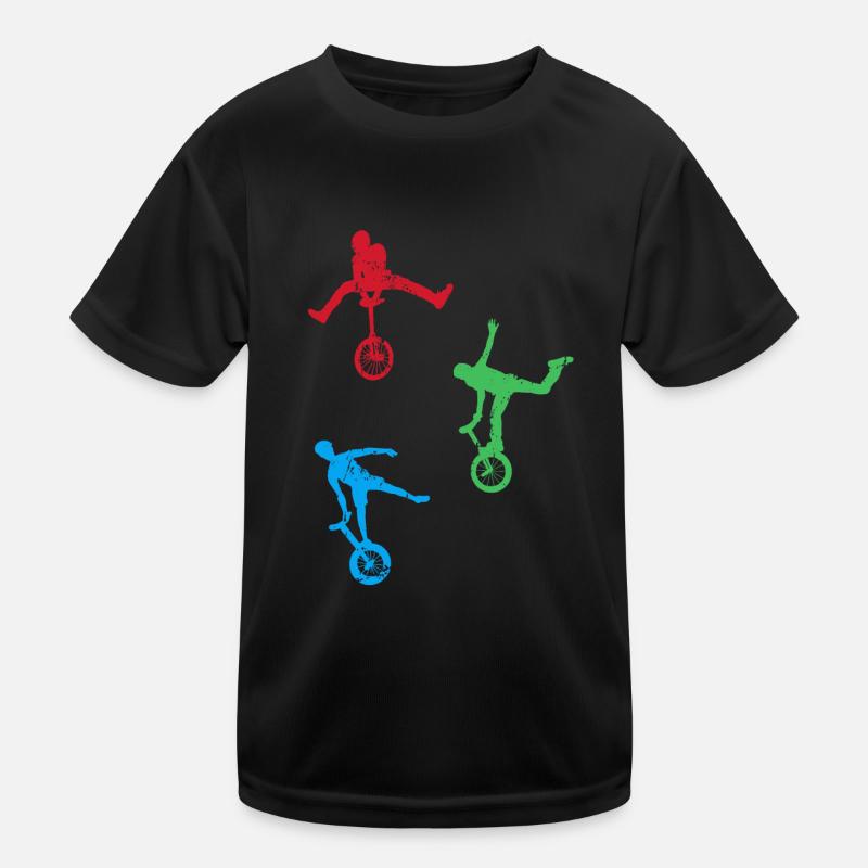 Einrad Kinder Funktions-T-Shirt