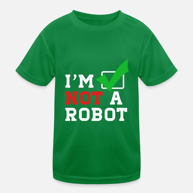 Je ne suis pas un robot sur Internet T-shirt sport Enfant