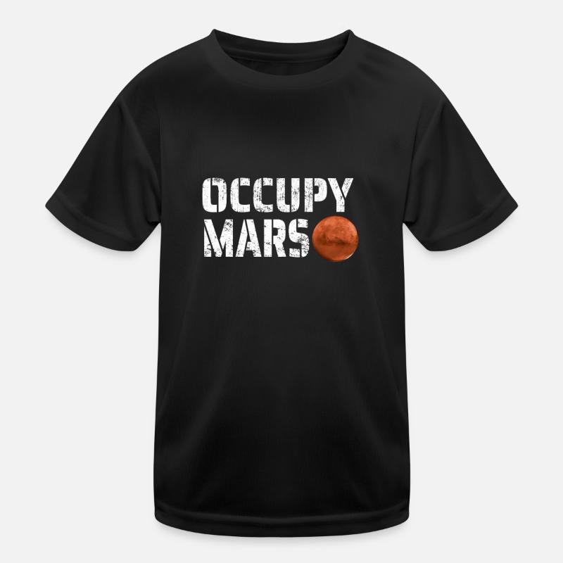 Occupy Mars Mission Vers Mars Espace Cadeau T-shirt sport Enfant