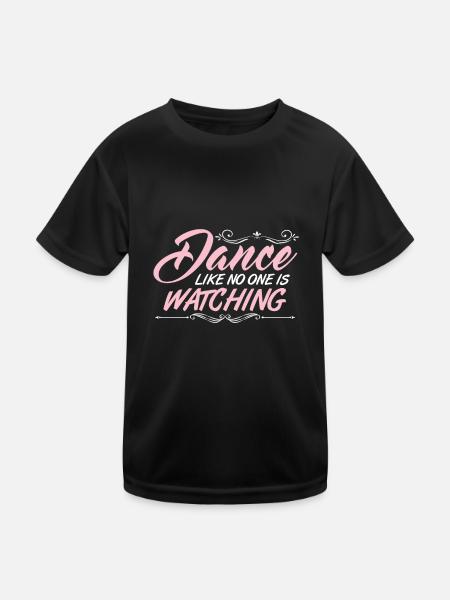 Dance like No One is Watching Tanzkurs Takt Danseur - T-shirt sport Enfant - noir - Devant
