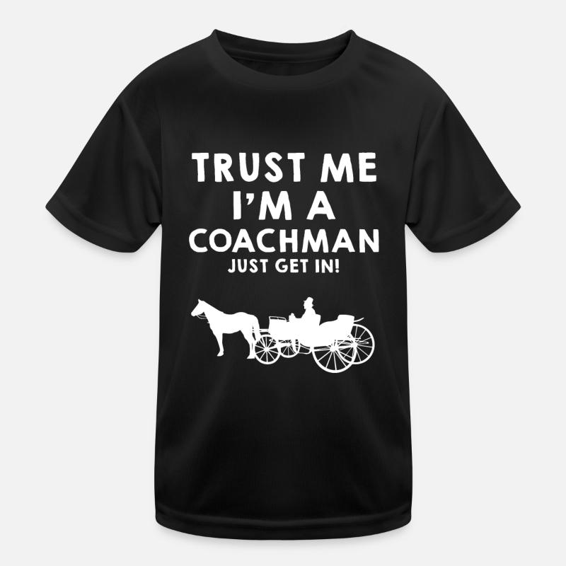Coach coach horse Kids Functional T-Shirt