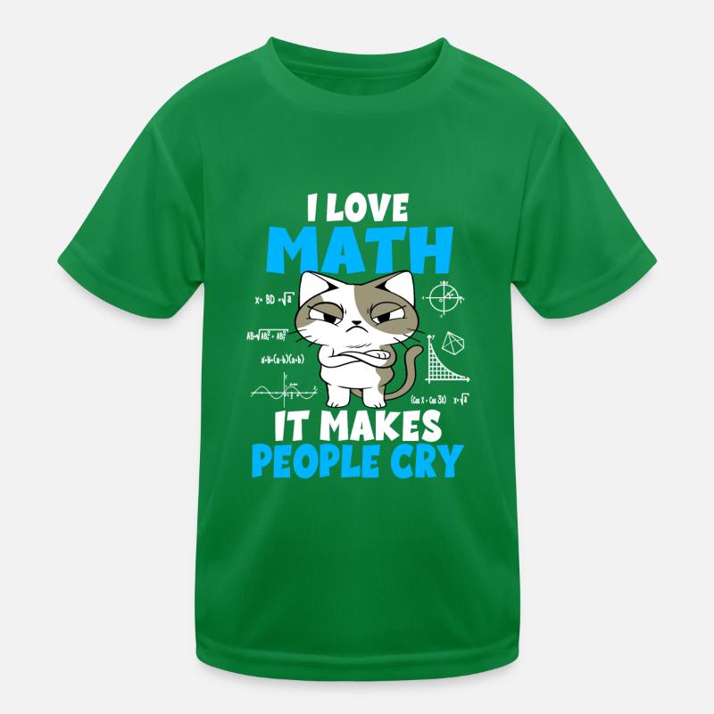 Mathématiques Les étudiants en maths enseignants chats cadeau T-shirt sport Enfant