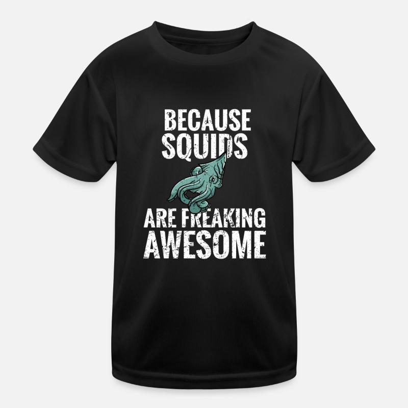 Squid gift squid lover Calamari Kids Functional T-Shirt