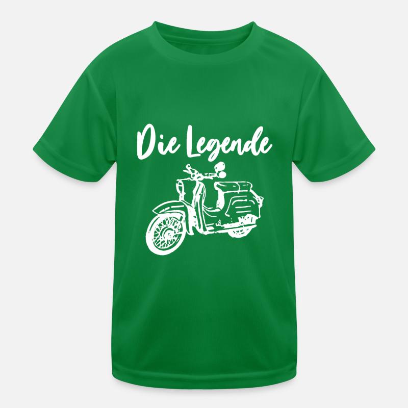 Schwalbenfahrer Schwalbe DDR Moped Nostalgie Kinder Funktions-T-Shirt