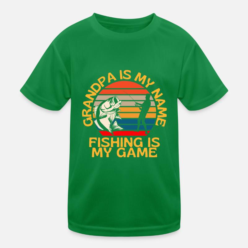 Grand-père est mon nom de pêche est mon jeu T-shirt sport Enfant
