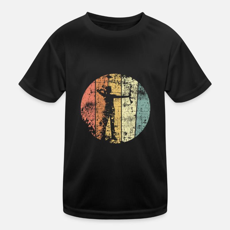 Tir à l’arc vintage flèche et arc T-shirt sport Enfant