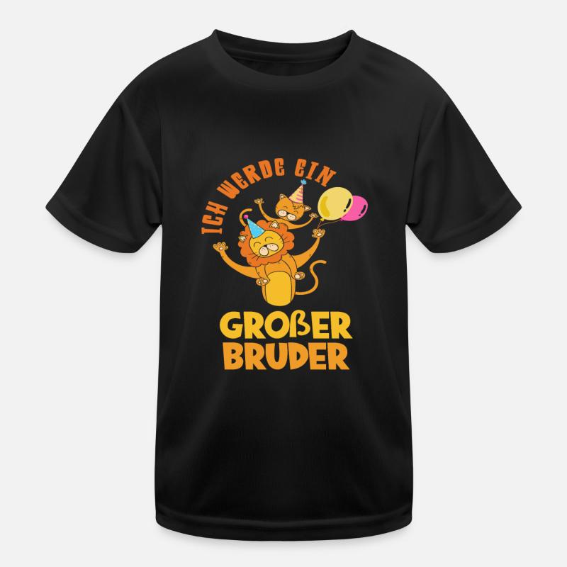 Bald Großer Bruder Geburt Geschenk Junge Kinder Funktions-T-Shirt