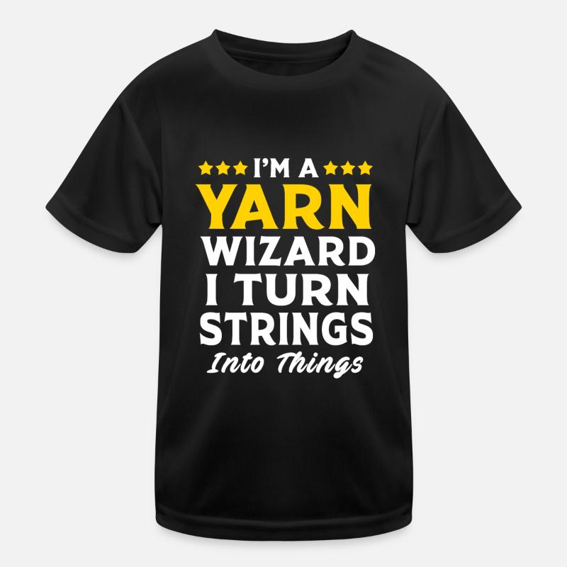 Crochet Yarn Knitting Thread Needle Sewing Wool Kids Functional T-Shirt