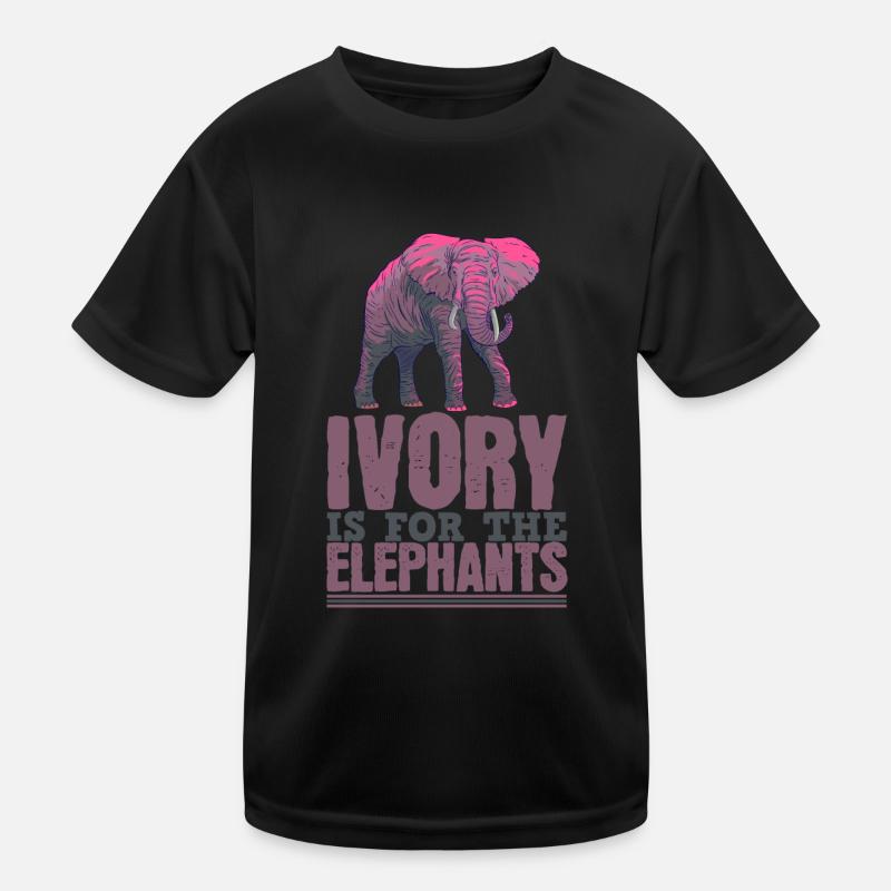Elephant Life Ivory Kids Functional T-Shirt